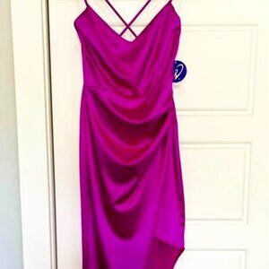 Windsor Fuchsia Asymmetrical Dress
